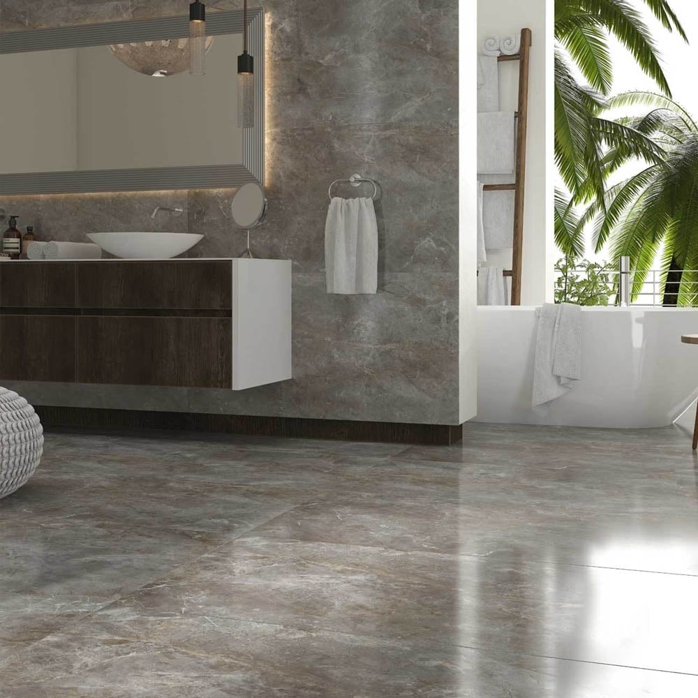 Avant Grey Rectified Porcelain Tile 600x1200mm