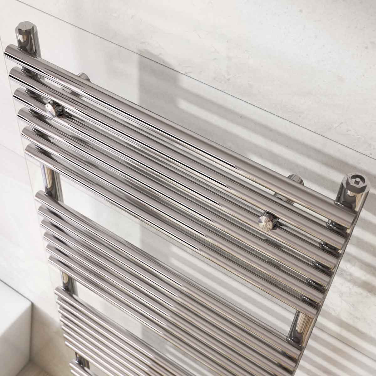 Dutton Chrome Heated Towel Rail 1200x600mm