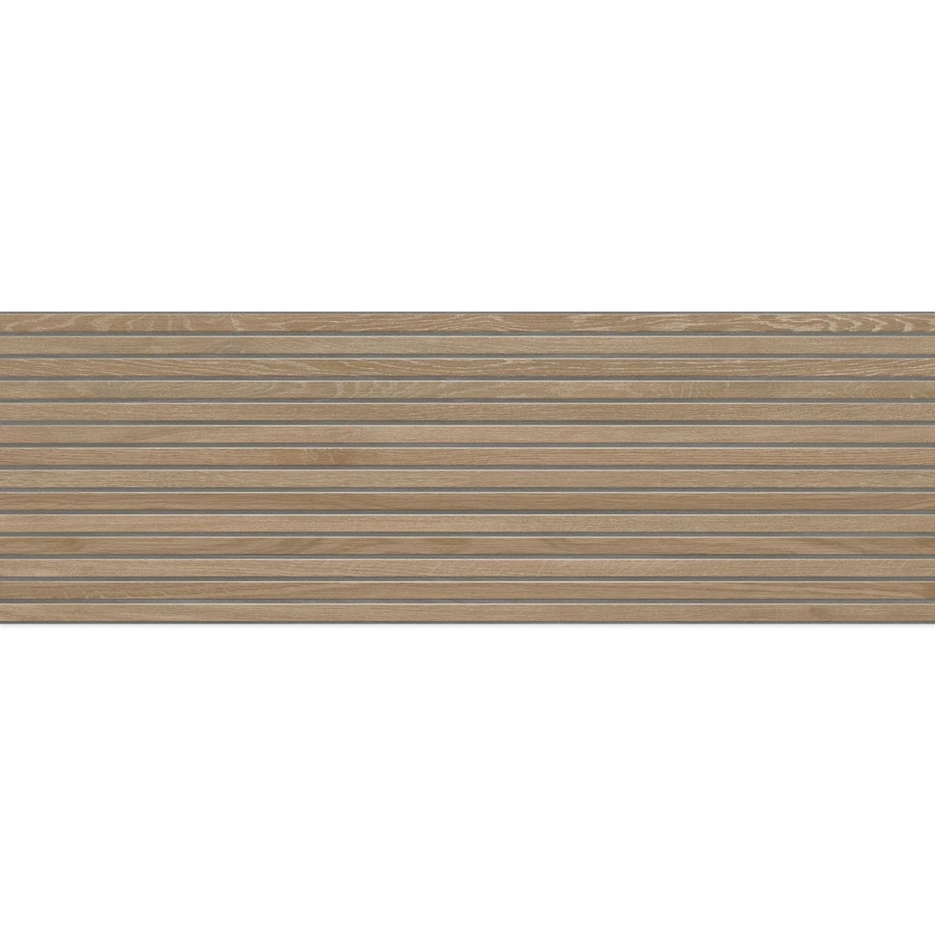 Madera Decor Miel Matt Ceramic Slatted Wood Tile 1200x400mm