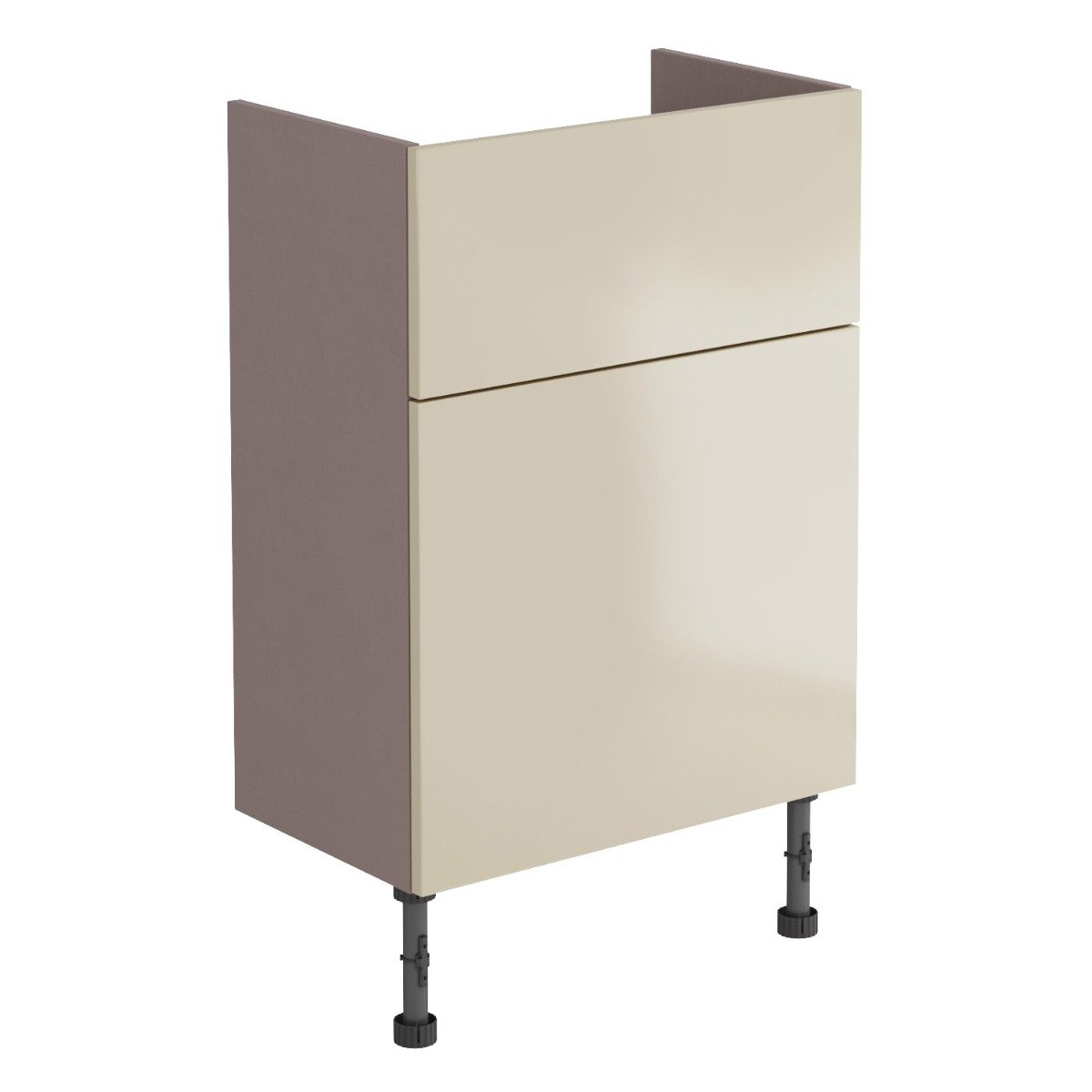 Surrey Mussel Gloss Fitted Furniture WC Unit 500mm
