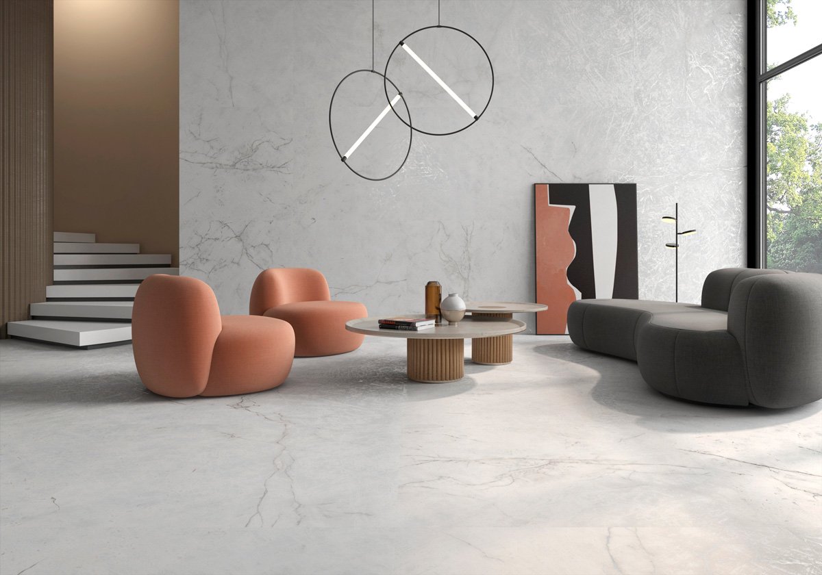 Kendrick Blanco Lappato Porcelain Tile 1200x1200mm