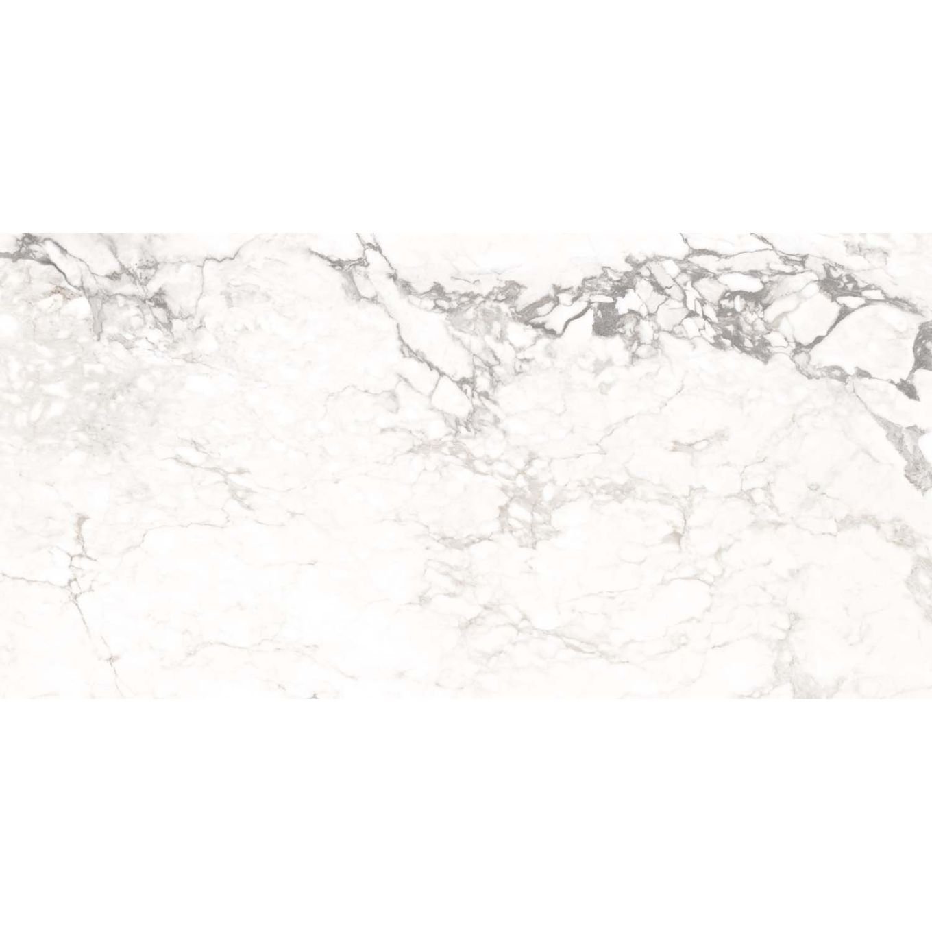 Novara White Polished Porcelain Tile 300x600mm