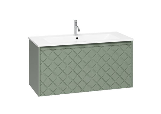 Vergo 1000 Single Drawer Unit with Ceramic Basin
