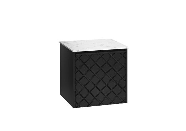 Vergo 500 Single Drawer Unit with Carrara Marble Effect Worktop