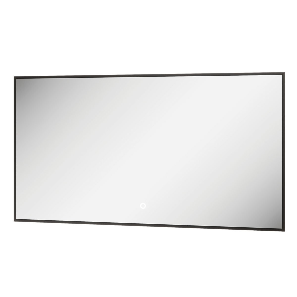 Rione Rectangular Black Backlit LED Mirror 1000x550mm