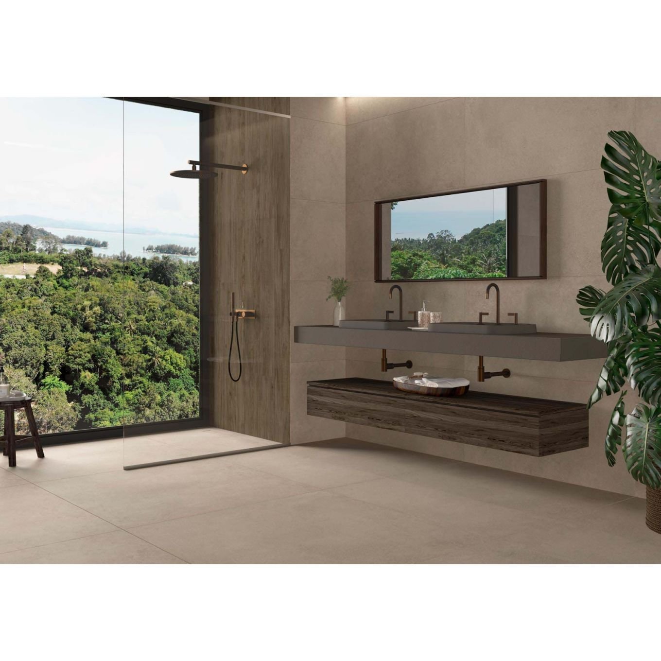 Hamburg Griege Matt Porcelain Tile 900x900mm