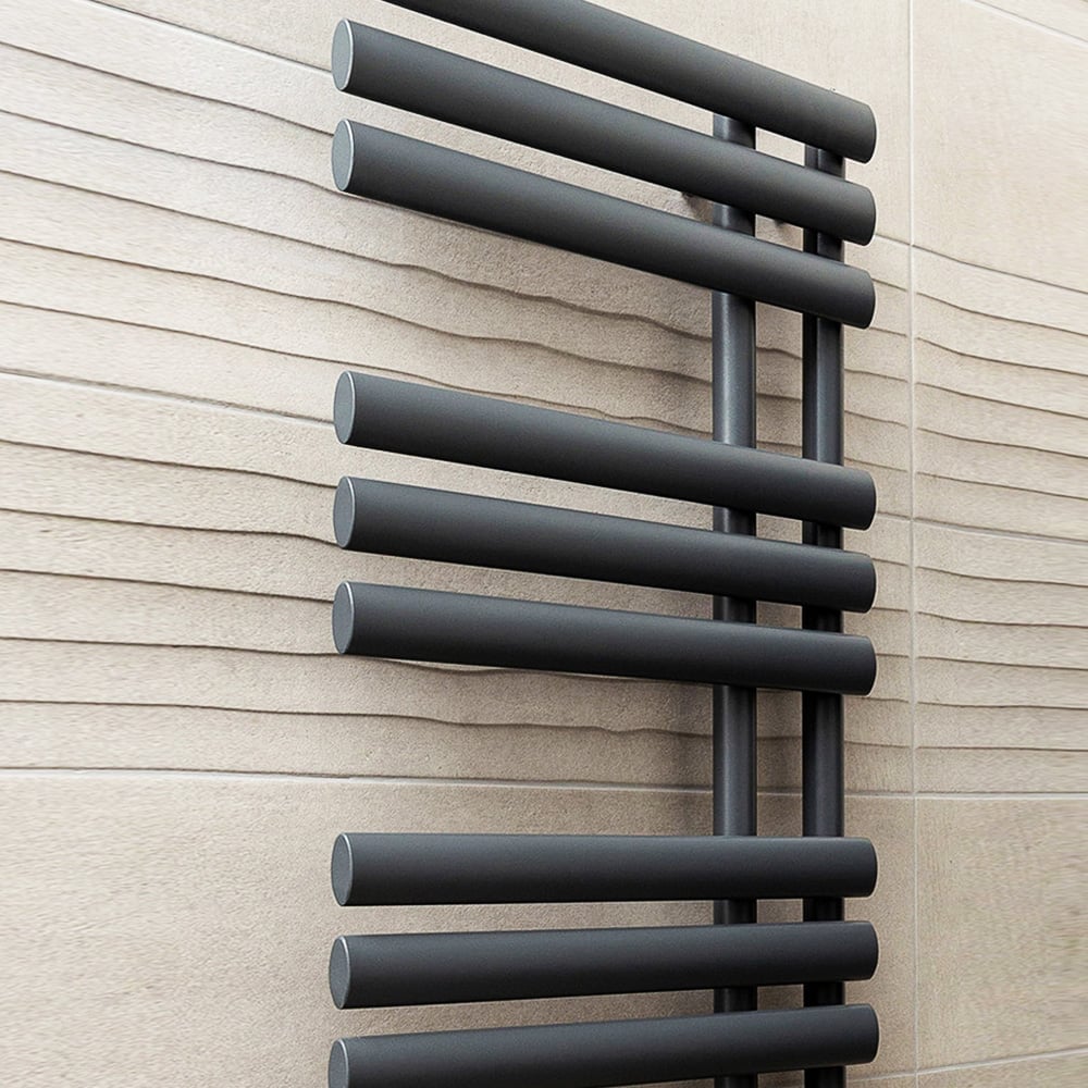 Rayner Grey Designer Heated Towel Rail 1130x500mm