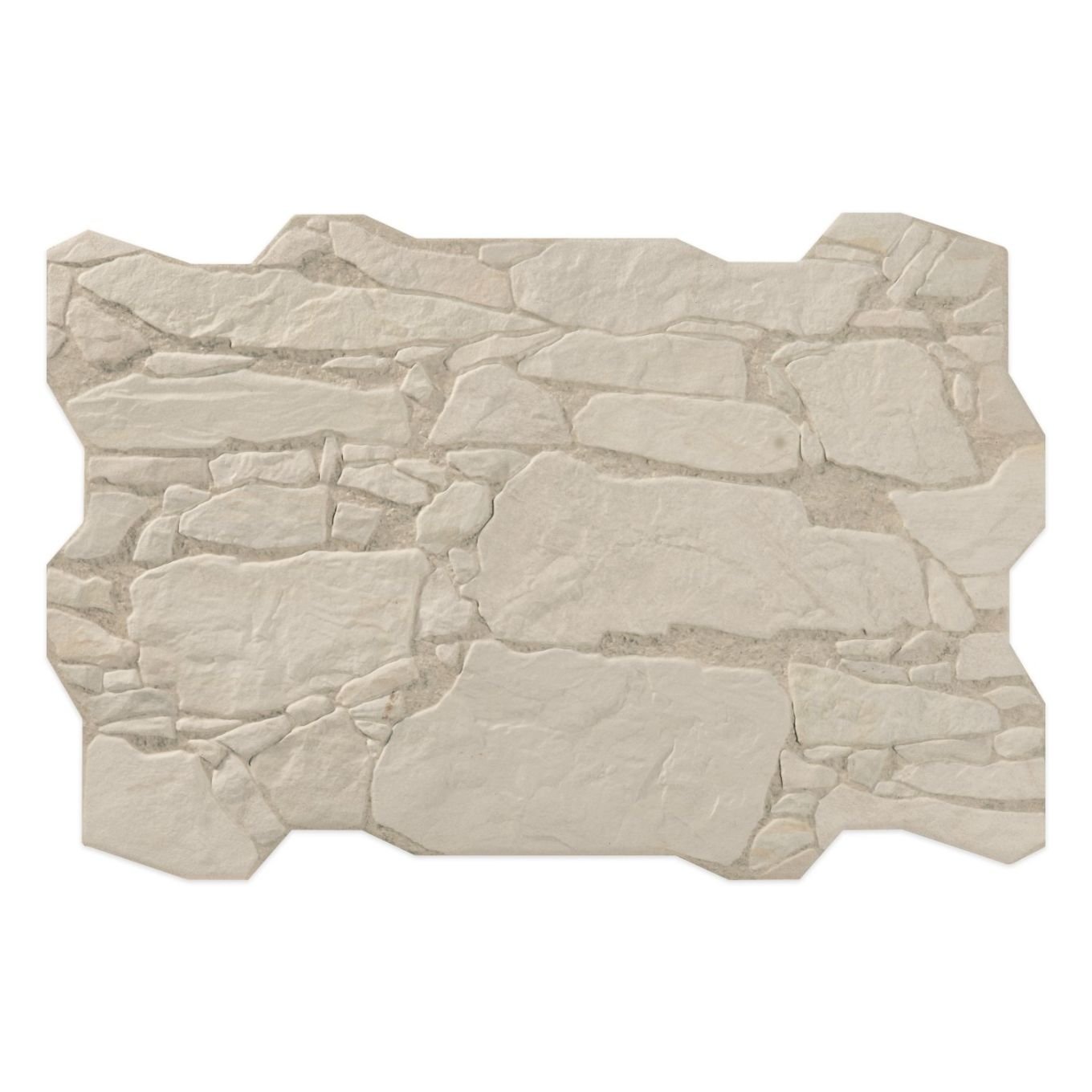 Mombasa Matt White Stone Wall Tile 600x400mm