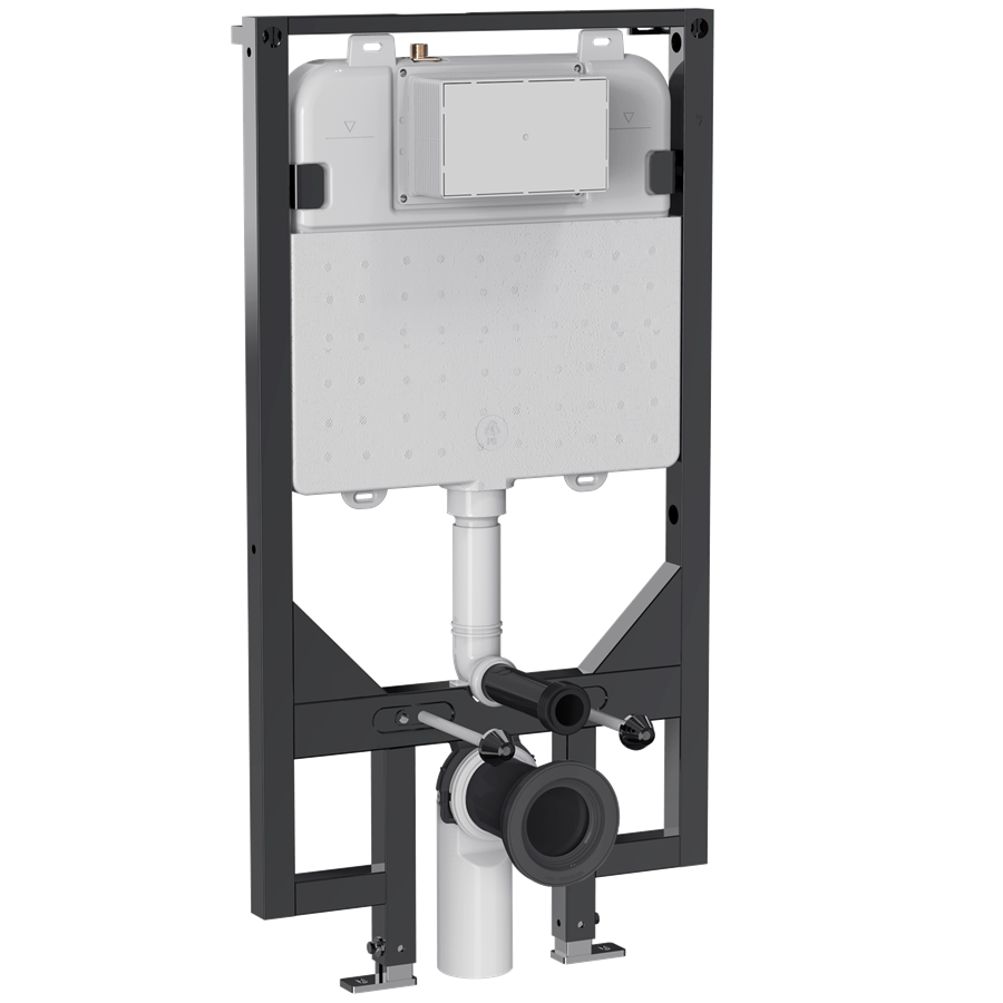 Slim Depth WC Support Frame 1.14M Height (with dual flush concealed cistern & installation kit)