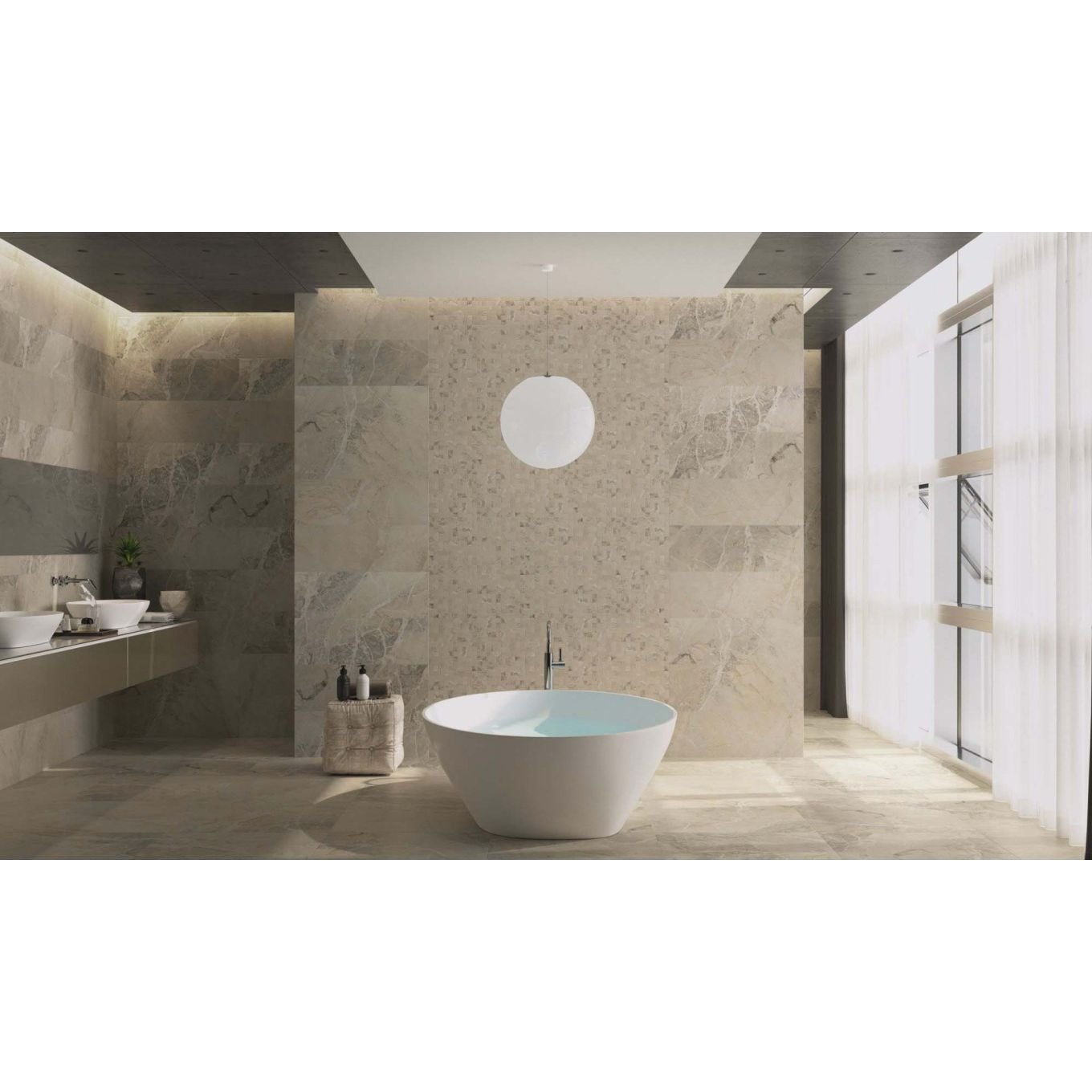 Finesse Marfil Rectified Matt Porcelain Tile 290x840mm