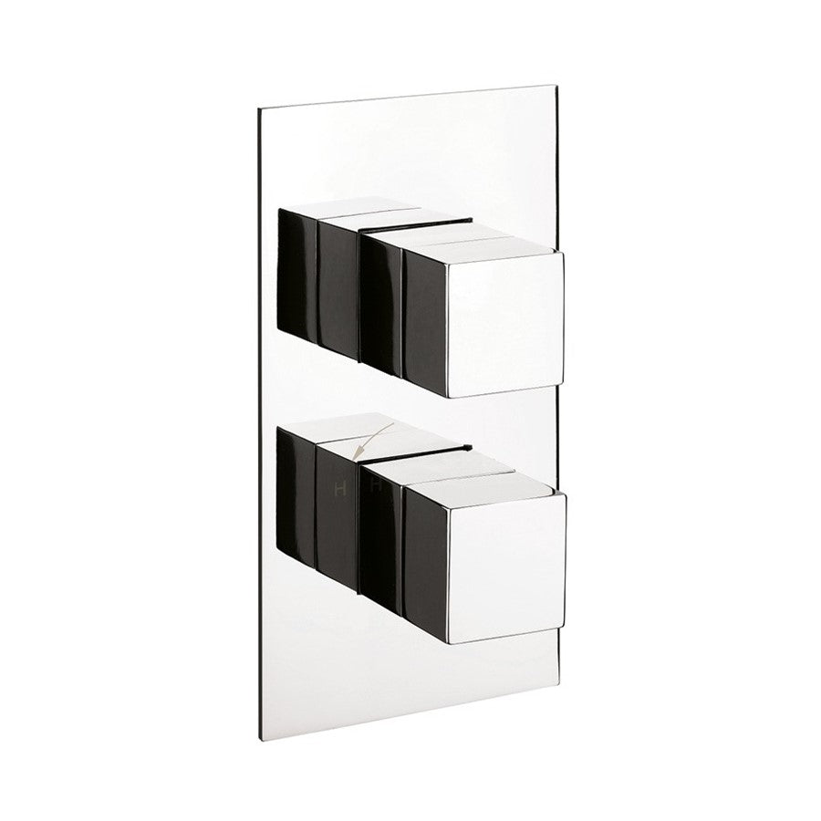 Water Square 1 Outlet 2 Handle Concealed Thermostatic Shower