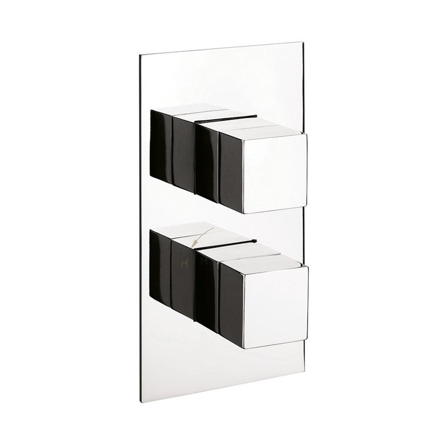 Water Square 2 Outlet 2 Handle Concealed Thermostatic Shower