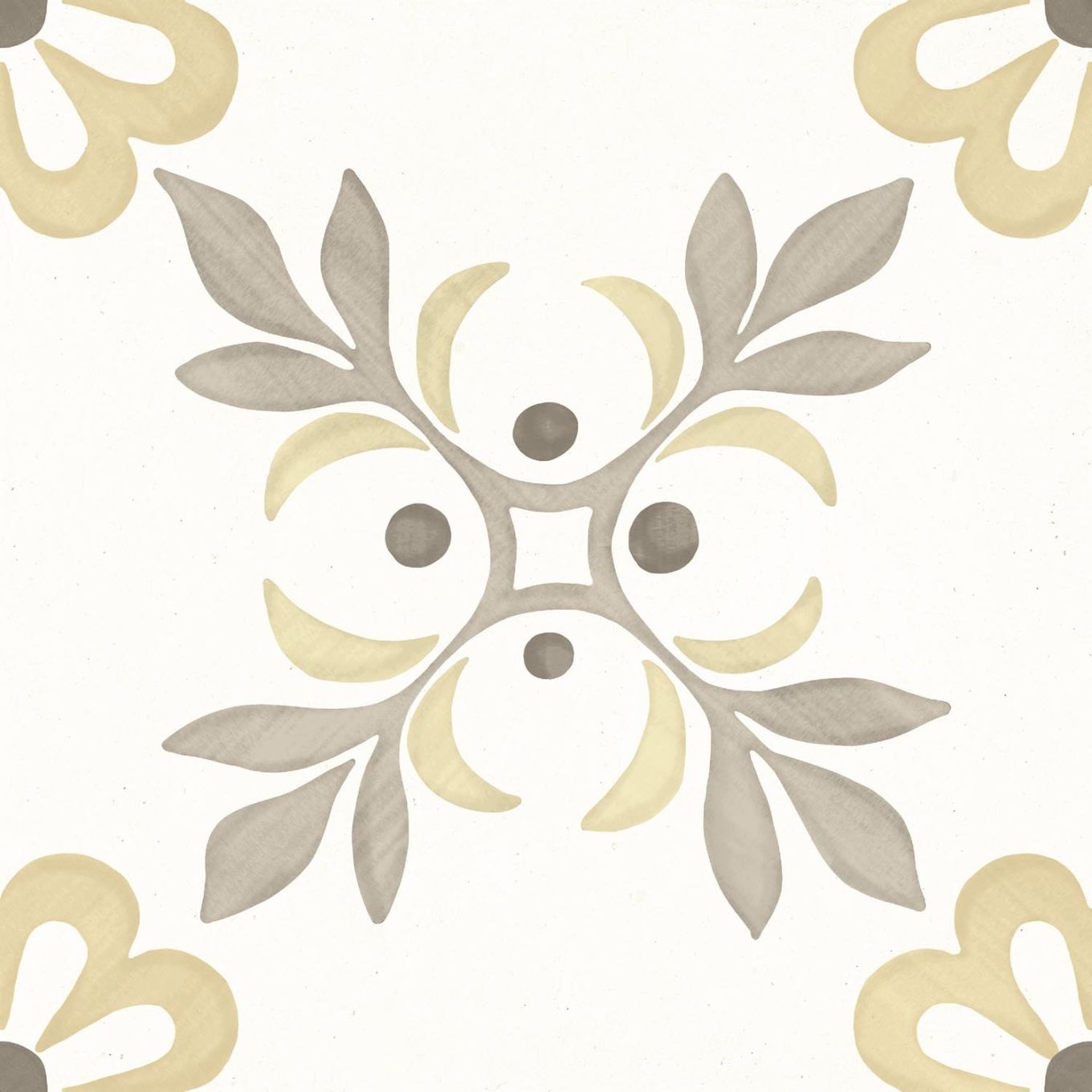 Lira Yellow Garden Matt Porcelain Tile 223x223mm
