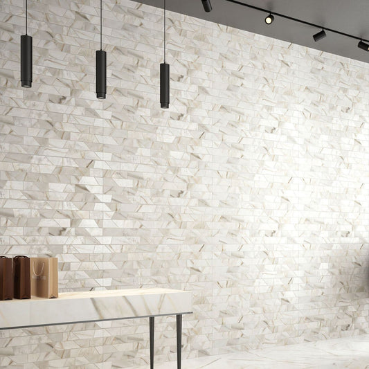 Salzburg Brick Gold Ceramic Tile 1200x400mm