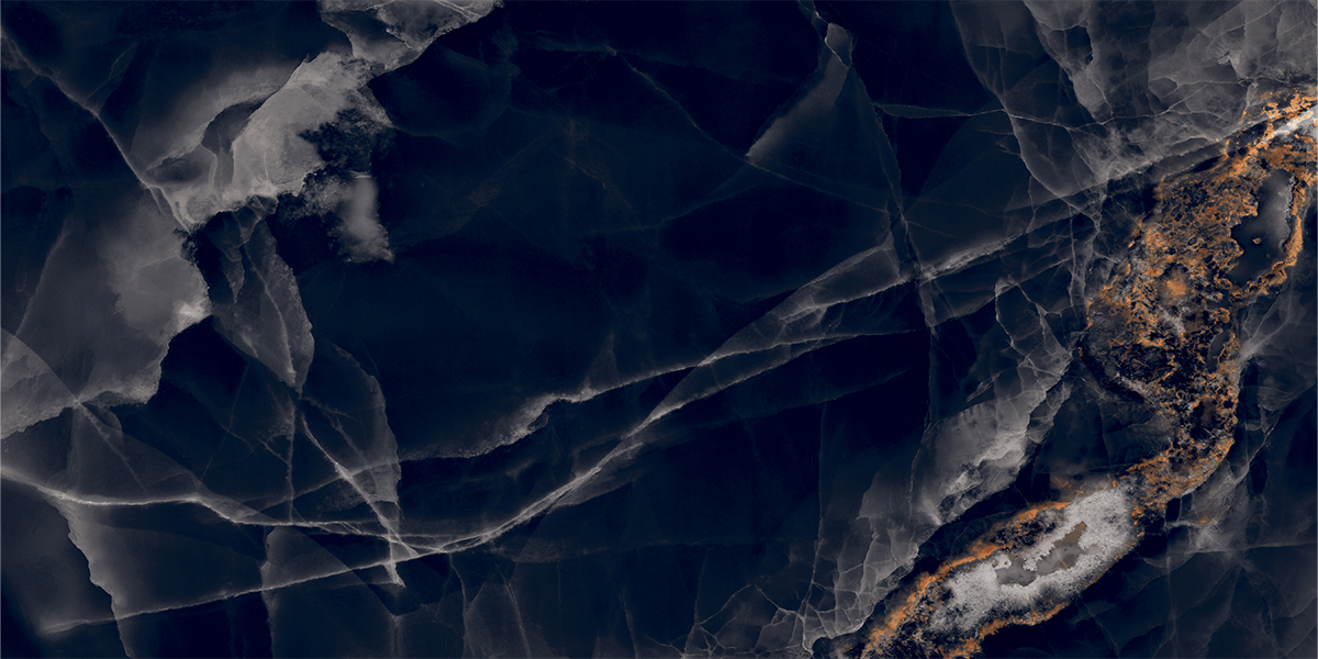 Nebula Black Onyx High Gloss Porcelain Tile 1200x600mm