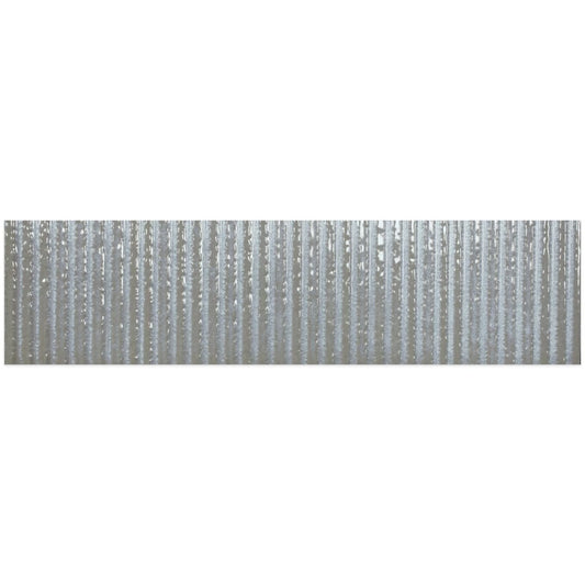 Canillo Grey Gloss Ceramic Brick Tile 300x75mm