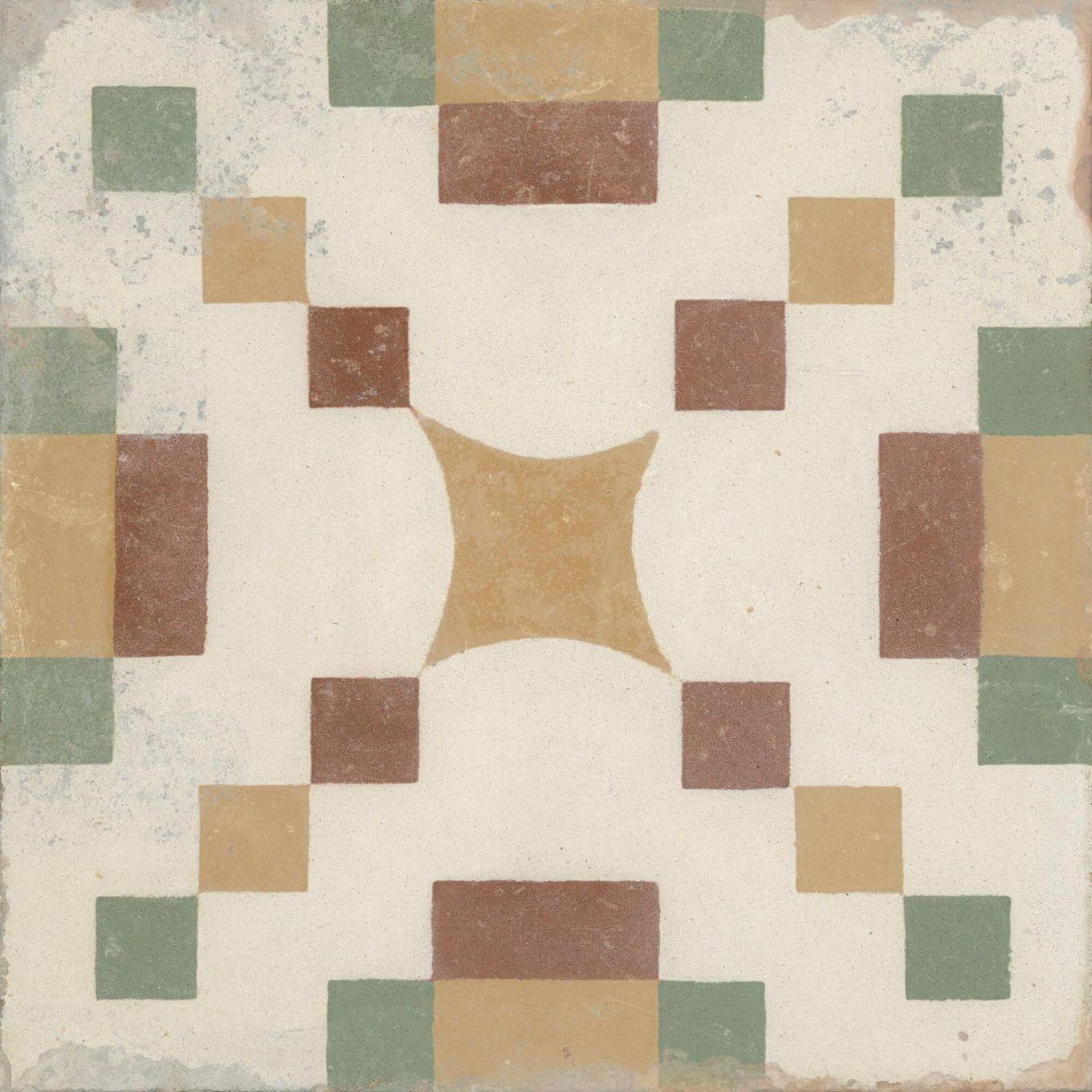 Machu Campanara Matt Porcelain Patterned Tile 223x223mm