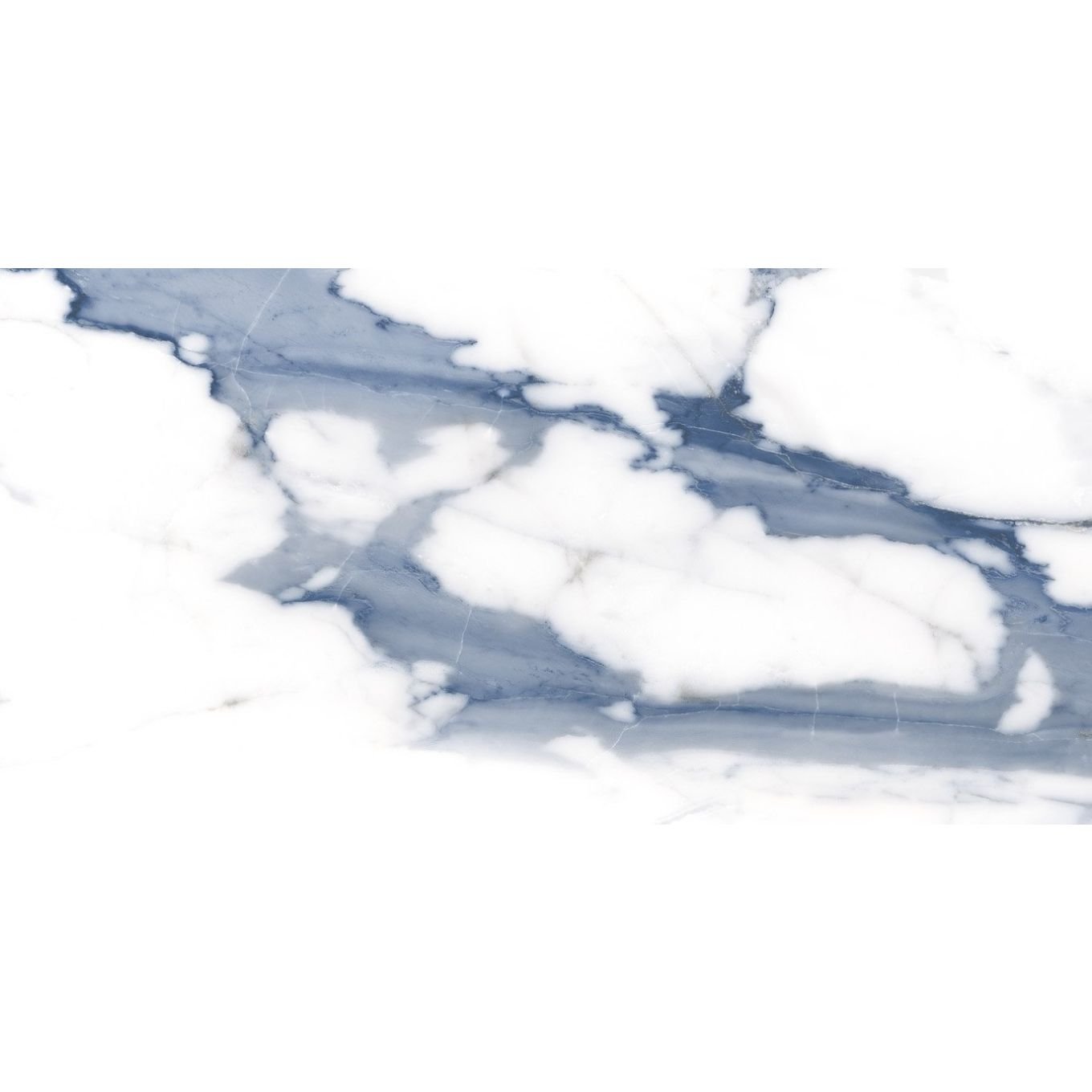 Stockholm Blue Gloss Porcelain Tile 600x300mm