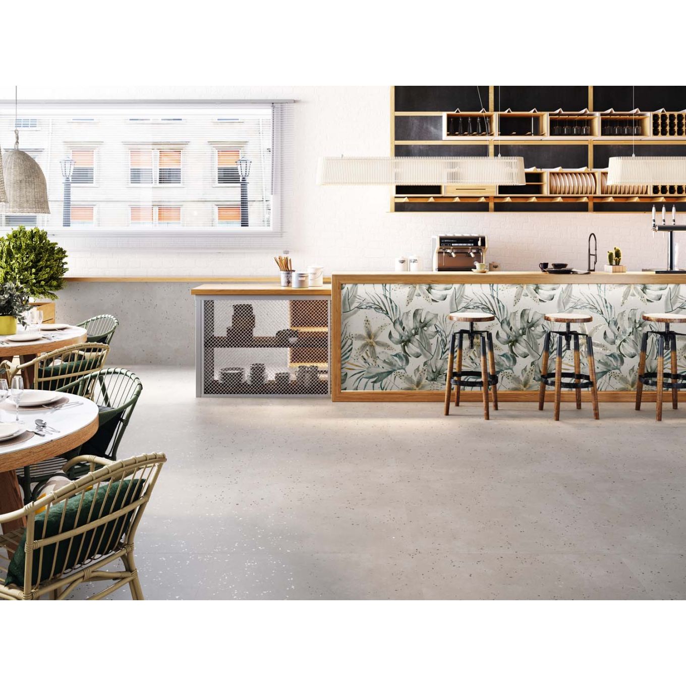 Dante Blanco Decor Matt Porcelain Tile 1000x1000mm