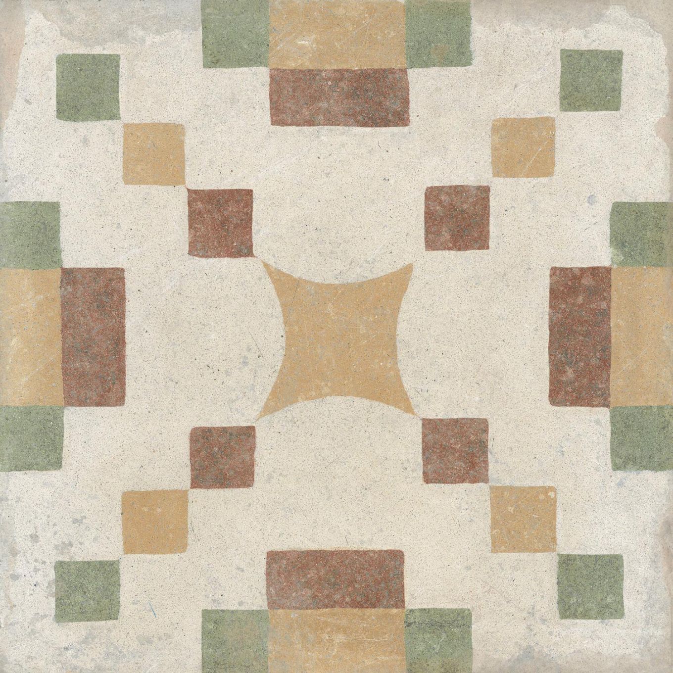 Machu Campanara Matt Porcelain Patterned Tile 223x223mm
