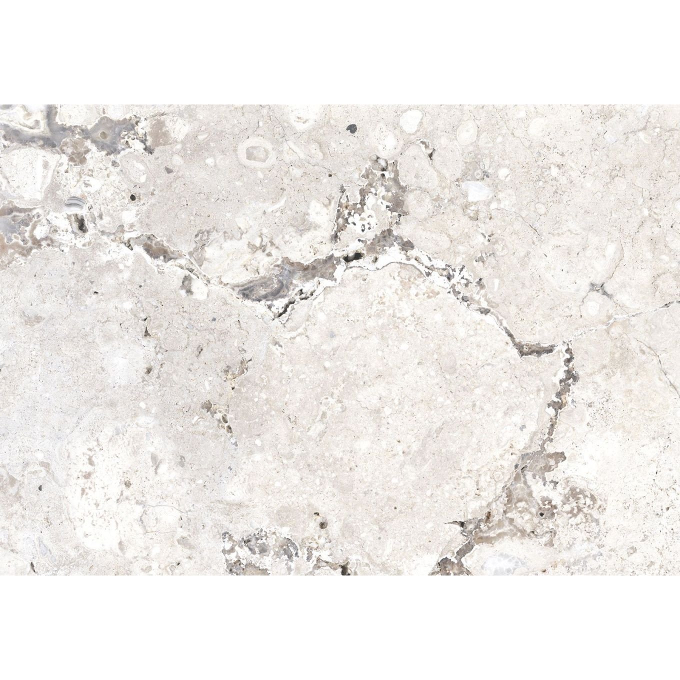 Kratos White Stone Effect Porcelain Tile 450x650mm