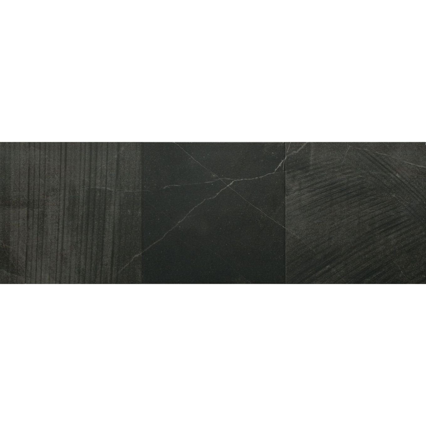 Veer Anthracite Matt Ceramic Stone Tile 300x900mm