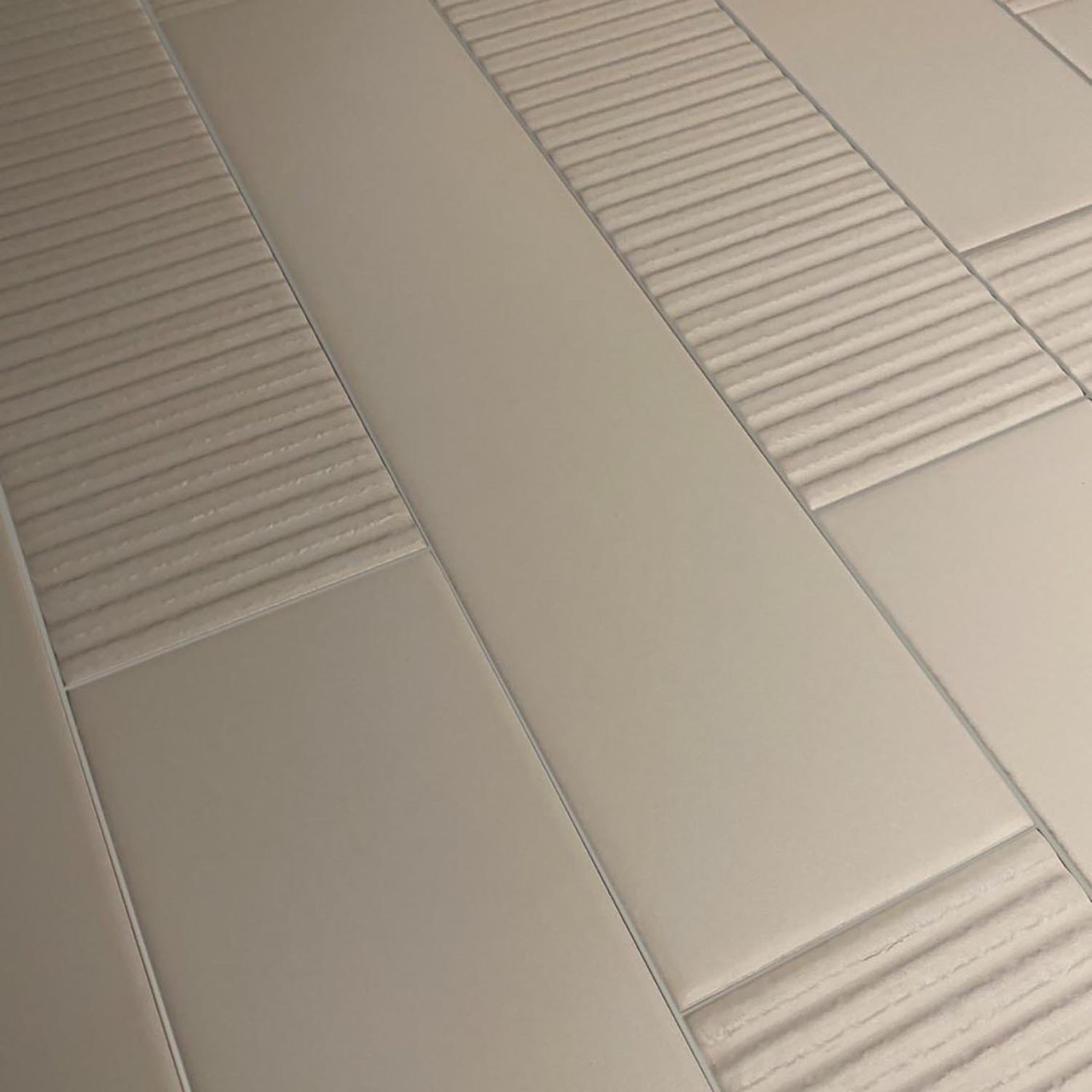 Viera Beige Ribbed Matt Ceramic Brick Tile 75x300mm