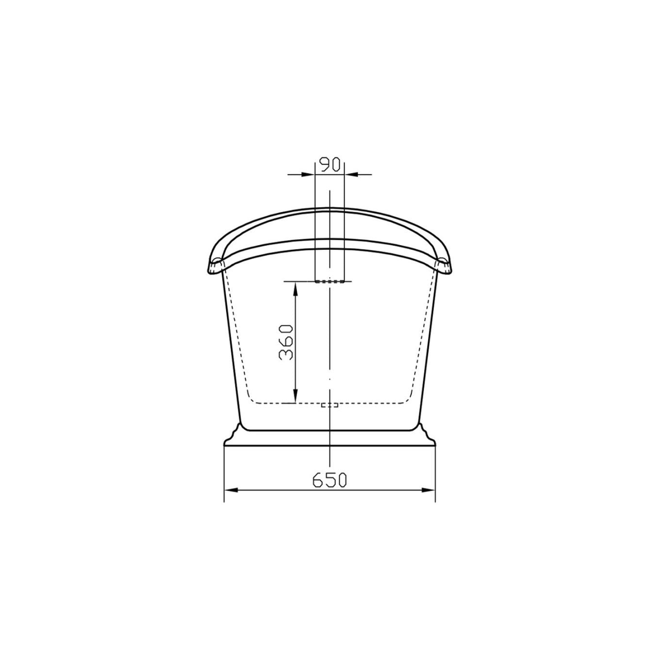 Brampton White Traditional Freestanding Rolltop Bath 1350x710mm