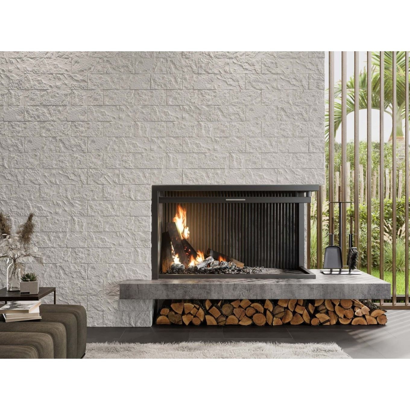 Oakland Blanco Textured Porcelain Tile 250x125mm