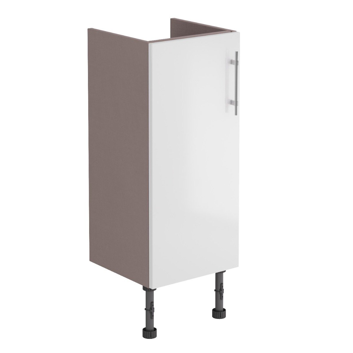 Surrey White Gloss Single Door Fitted Furniture Unit 300mm