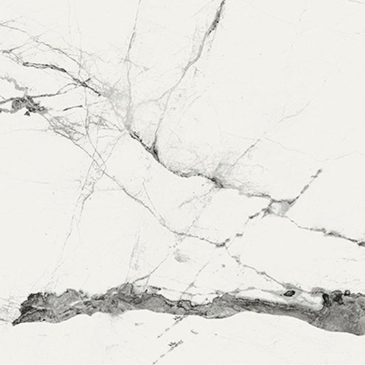 Glacier White Marble Gloss Porcelain Tile 900x900mm