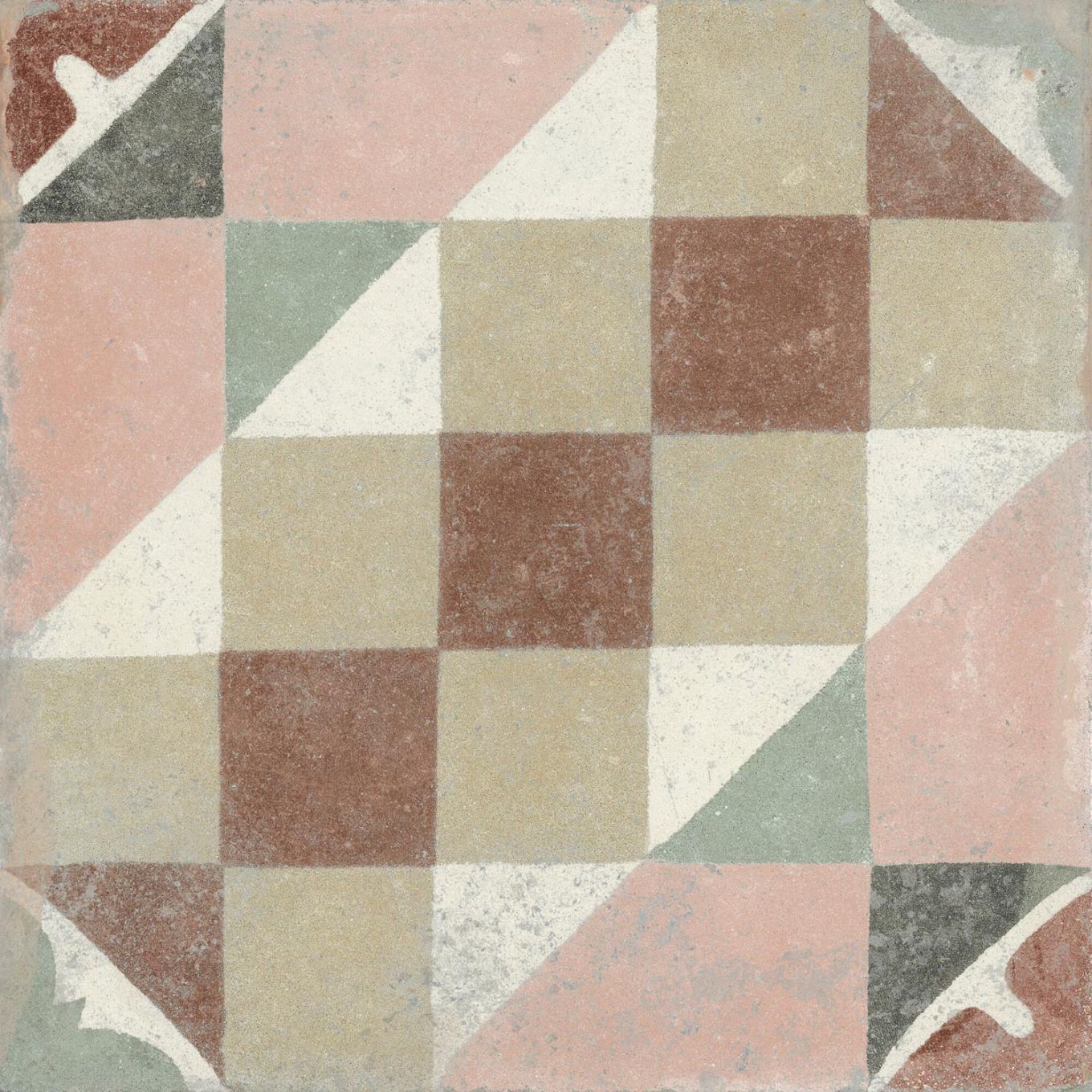 Machu Favara Matt Porcelain Patterned Tile 223x223mm