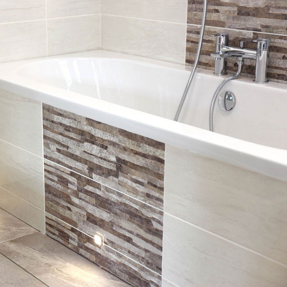 Damato Grey Brick Ceramic Feature Tile 200x600mm