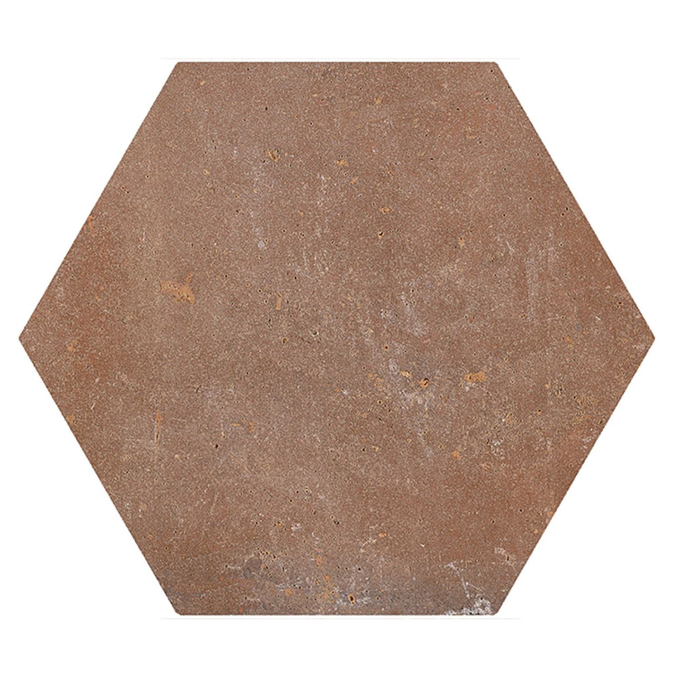 Terraza Red Terracotta Matt Porcelain Hexagon Tile 240x200mm