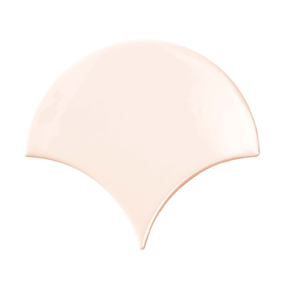 Pescara Ceramic Pink Fan Tile 150x134mm