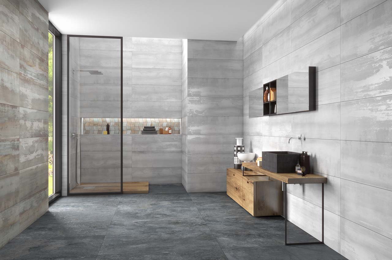 Enola Silver Matt Ceramic Tile 300x900mm