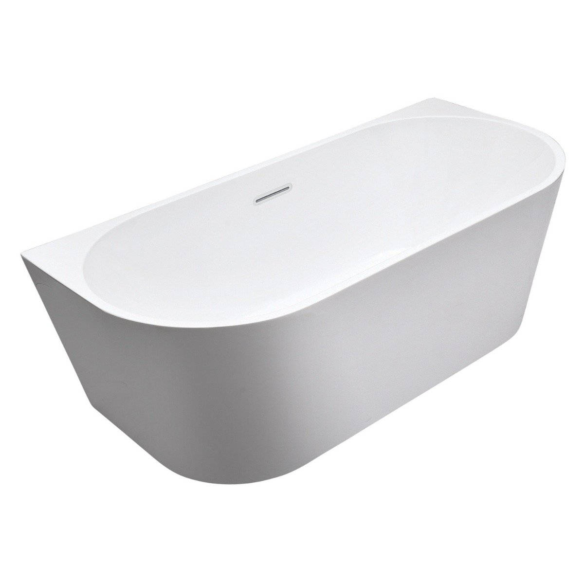 Ellwood Freestanding Back to Wall Acrylic Bath 1700x800mm