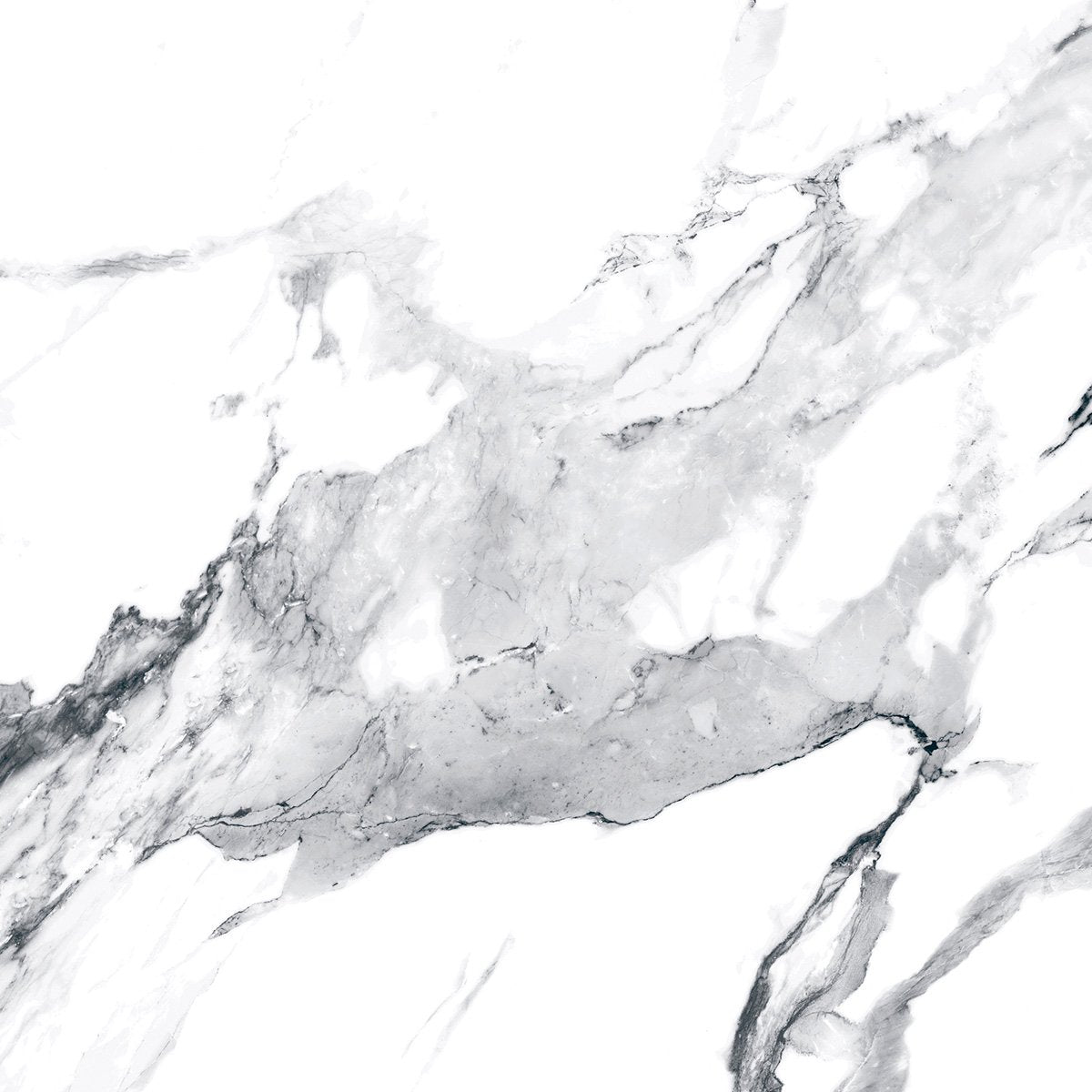 Charlie White Marble Matt Porcelain Tile 600x600mm