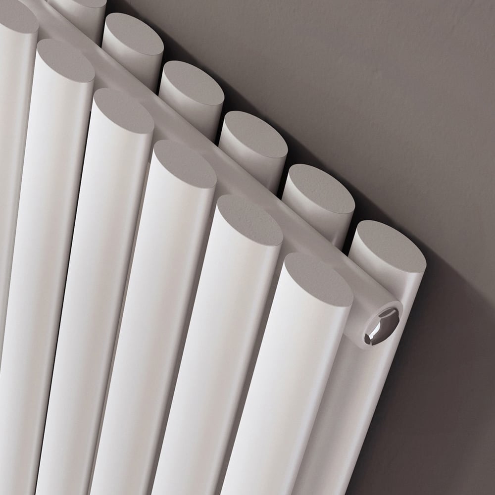 Islington White Double Horizontal Radiator 600x590mm