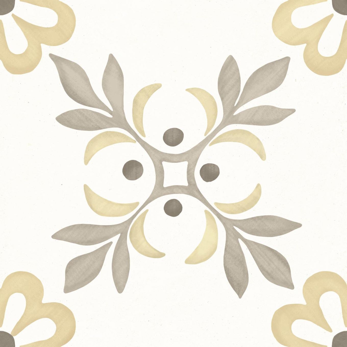 Lira Yellow Garden Matt Porcelain Tile 223x223mm