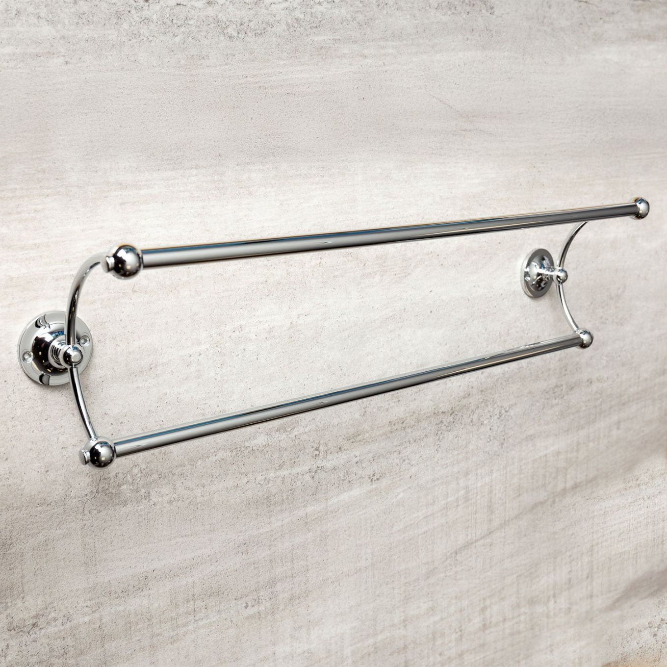 Cambridge Chrome Double Towel Rail
