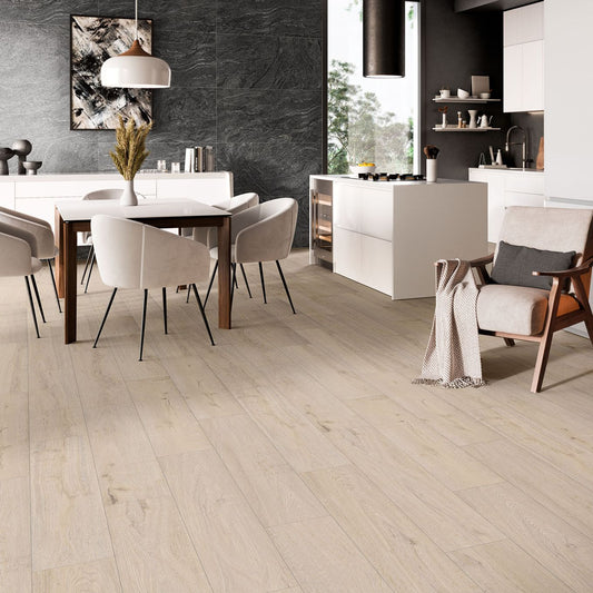 Canterbury Elm Lappato Porcelain Wood Effect Tile 1200x220mm