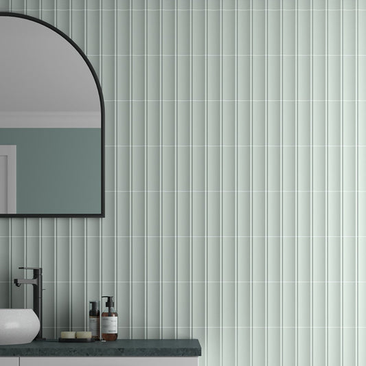 Valencia In Fantasy Sky Gloss Ceramic Tile 200x65mm