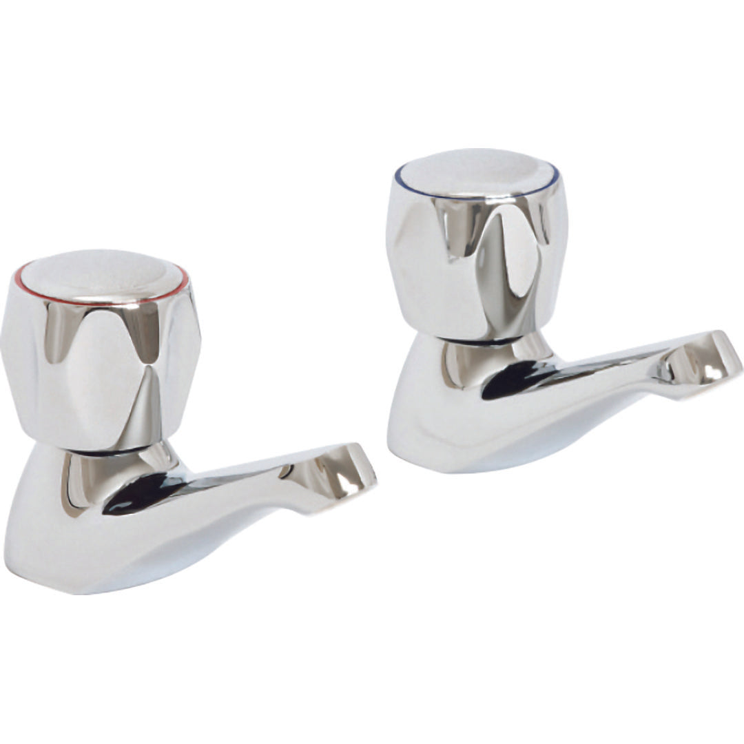 Elegant Haven Skara Chrome Basin Pillar Taps
