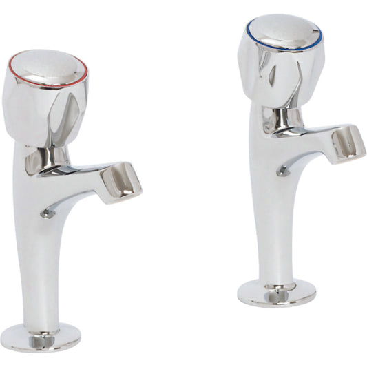 Elegant Haven Skara Chrome Sink Pillar Taps