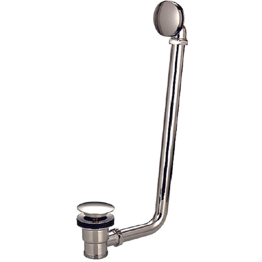 Elegant Haven Luxury Chrome Push Waste For Freestanding Baths 1