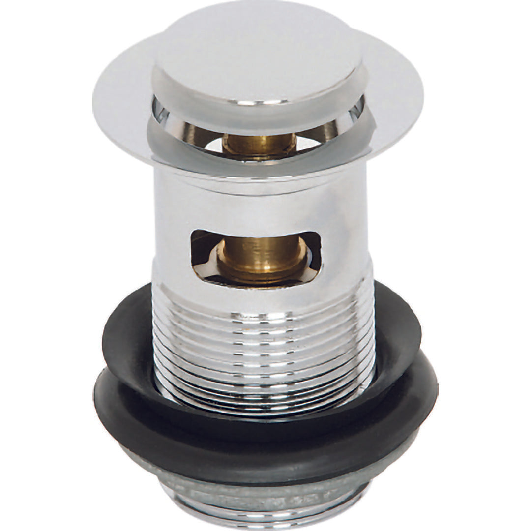 Elegant Haven Chrome Slotted Mini Push Top Basin Waste 1