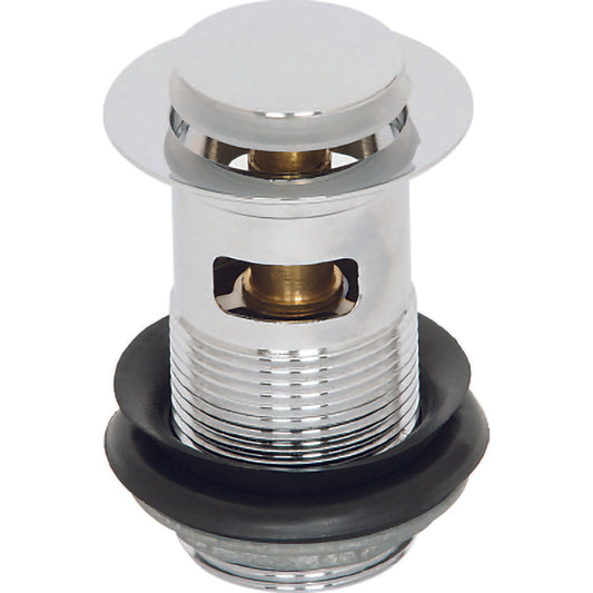 Elegant Haven Chrome Slotted Mini Push Top Basin Waste 1