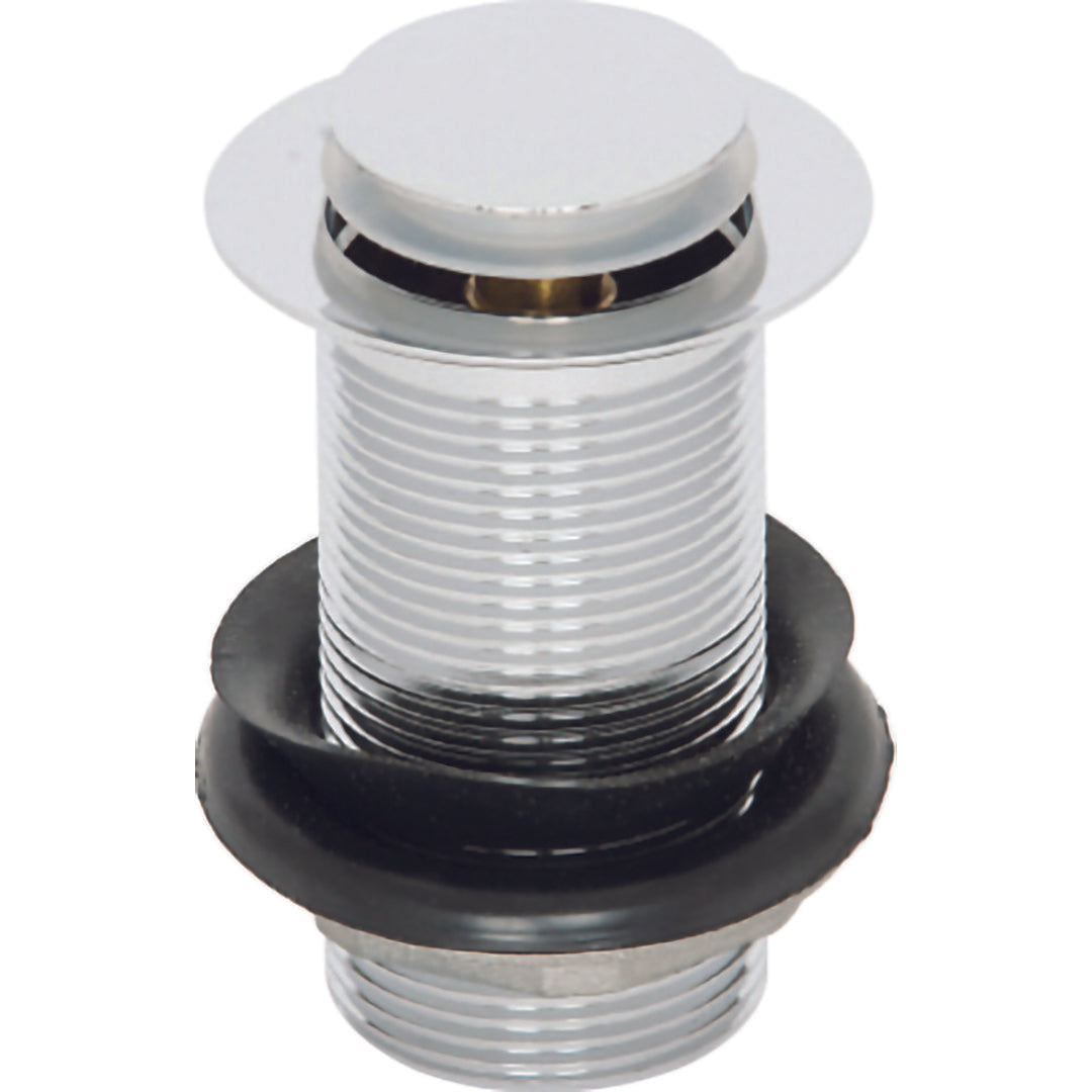 Elegant Haven Chrome Unslotted Mini Push Top Basin Waste 1