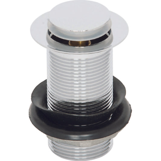 Elegant Haven Chrome Unslotted Mini Push Top Basin Waste 1